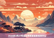 2025年2月27号出生贾姓宝宝取名叫什么